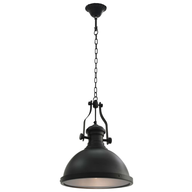 Lampada da Soffitto Nera Rotonda E27