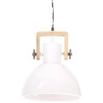 Lampada a Sospensione Industriale 25 W Bianca Rotonda 30 cm E27