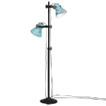 Lampada da Terra 25 W Blu Anticato 25x25x90/140 cm E27