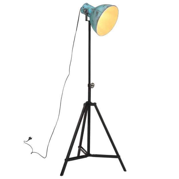 Lampada da Terra 25 W Blu Anticato 61x61x90/150 cm E27