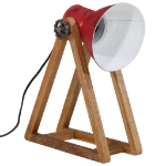 Lampada da Scrivania 25 W Rosso Anticato 30x17x40 cm E27