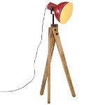 Lampada da Terra 25 W Rosso Anticato 45x45x120 cm E27