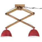 Lampada da Soffitto 25 W Rosso Anticato 29x18x85 cm E27