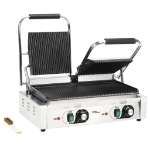 Doppia Griglia per Panini Scanalata 3600 W 57x30,5x20 cm