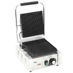 Griglia per Panini Scanalata in Acciaio Inox 1800W 31x30,5x20cm