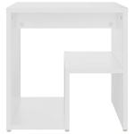 Comodino Bianco 40x30x40 cm Legno Ingegnerizzato