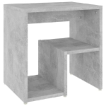 Comodini 2 pz Grigio Cemento 40x30x40 cm in Legno Multistrato