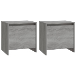 Comodini 2 pz Grigio Sonoma 45x34x44,5 cm in Truciolato