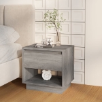 Comodini 2 pz Grigio Sonoma 45x34x44 cm in Truciolato