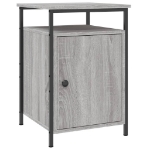 Comodini 2 pz Grigio Sonoma 40x42x60 cm in Legno Multistrato