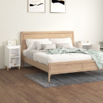 Comodini 2 pz Bianchi 40x35x70 cm in Legno Multistrato