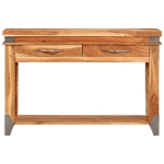 Tavolo Console 110x34x74 cm in Legno Massello di Acacia