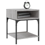 Comodini 2 pz Grigio Sonoma 40x41x50 cm in Legno Multistrato