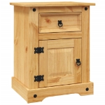 Comodino in Legno di Pino Messicano Corona Range 53x39x66 cm