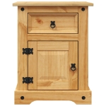 Comodino in Legno di Pino Messicano Corona Range 53x39x66 cm