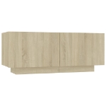 Comodino Rovere Sonoma 100x35x40 cm in Legno Multistrato