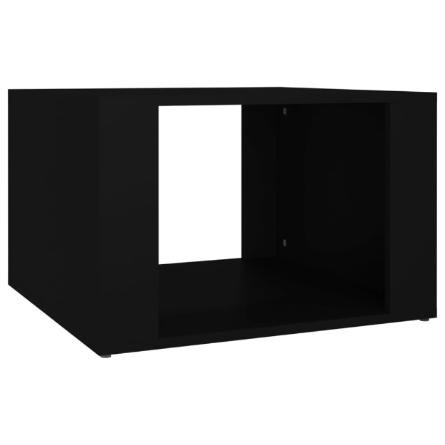 Comodino Nero 57x55x36 cm in Legno Multistrato