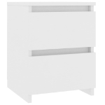 Comodino Bianco 30x30x40 cm Legno Ingegnerizzato