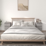 Comodini 2 pz Grigio Sonoma 40x35x70 cm