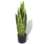 Sansevieria Pianta Artificiale con Vaso 65 cm Verde