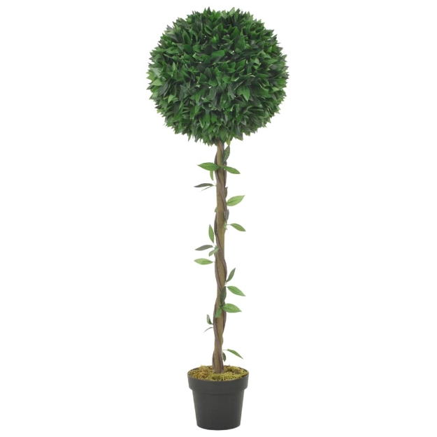 Alloro Artificiale con Vaso Verde 130 cm