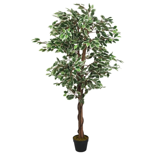 Albero di Ficus Artificiale 1008 Foglie 180 cm Verde