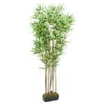 Albero Bambù Artificiale 1288 Foglie 180 cm Verde