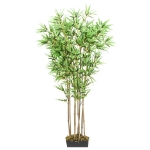 Albero Bambù Artificiale 1288 Foglie 180 cm Verde