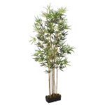 Albero Bambù Artificiale 828 Foglie 150 cm Verde