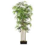 Albero Bambù Artificiale 1095 Foglie 150 cm Verde