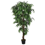 Albero Mango Artificiale 300 Foglie 80 cm Verde