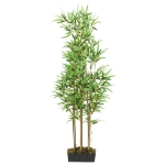 Albero Bambù Artificiale 828 Foglie 150 cm Verde