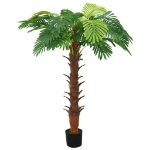 Palma Cycas Artificiale con Vaso 160 cm Verde