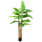 Albero di Banane Artificiale con Vaso 300 cm Verde