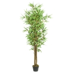 Albero Bambù Artificiale 1288 Foglie 180 cm Verde