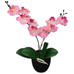 Orchidea Artificiale con Vaso 30 cm Rosa