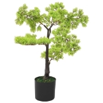 Bonsai di Cipresso Artificiale con Vaso 60 cm Verde