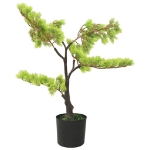 Bonsai di Cipresso Artificiale con Vaso 60 cm Verde