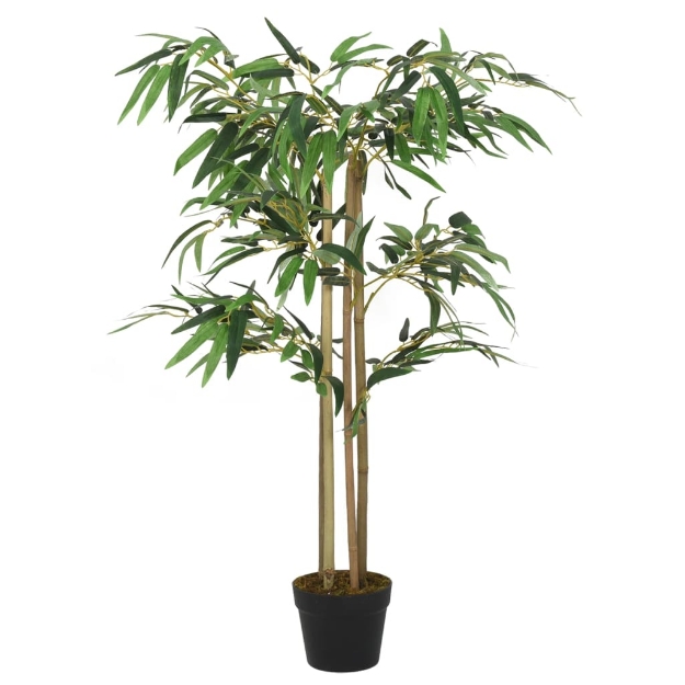 Albero Bambù Artificiale 380 Foglie 80 cm Verde