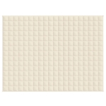 Coperta Ponderata Crema Chiaro 152x203 cm 7 kg Tessuto