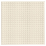 Coperta Ponderata Crema Chiaro 200x200 cm 9 kg Tessuto