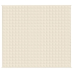 Coperta Ponderata Crema Chiaro 200x220 cm 9 kg Tessuto