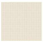 Coperta Ponderata Crema Chiaro 220x230 cm 15 kg Tessuto