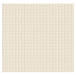 Coperta Ponderata Crema Chiaro 220x235 cm 11 kg Tessuto