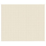 Coperta Ponderata Crema Chiaro 220x260 cm 15 kg Tessuto