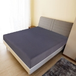 Lenzuola con Angoli Jersey 2 pz Antracite 160x200 cm Cotone