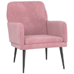 Poltrona Rosa 62x79x79 cm Velluto