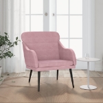 Poltrona Rosa 63x76x80 cm Velluto