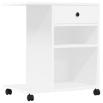 Supporto per Stampante con Ruote Bianco 60x40x68,5 cm