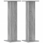 Supporti Altoparlanti 2 pz Grigio 30x30x95 cm in Multistrato